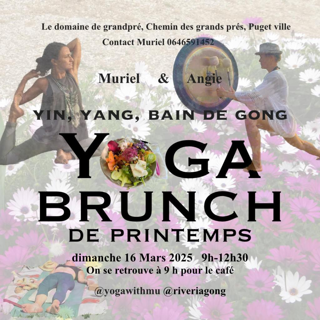 Yoga and gong in a cozy chalet in the vineyards of the French Riviera