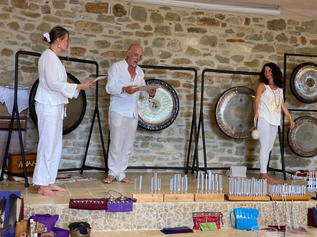 2021 Gong Training with Philippe Garnier, Angie Brooksby