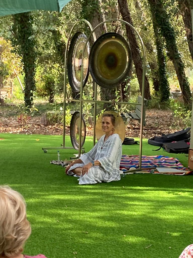 Gong bath at Jardin de la Piboule, Cogolin
