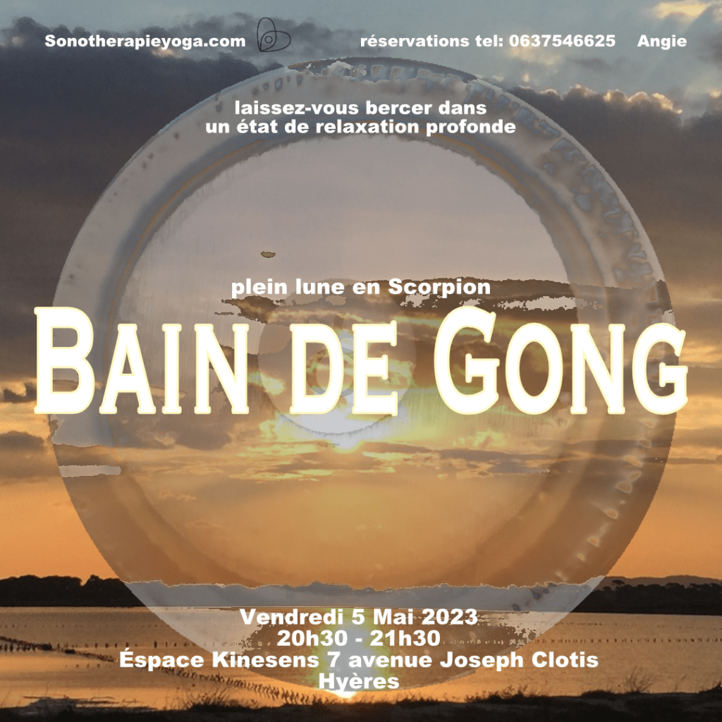 Gong Bath Hyères, French Riviera by Angie Brooksby