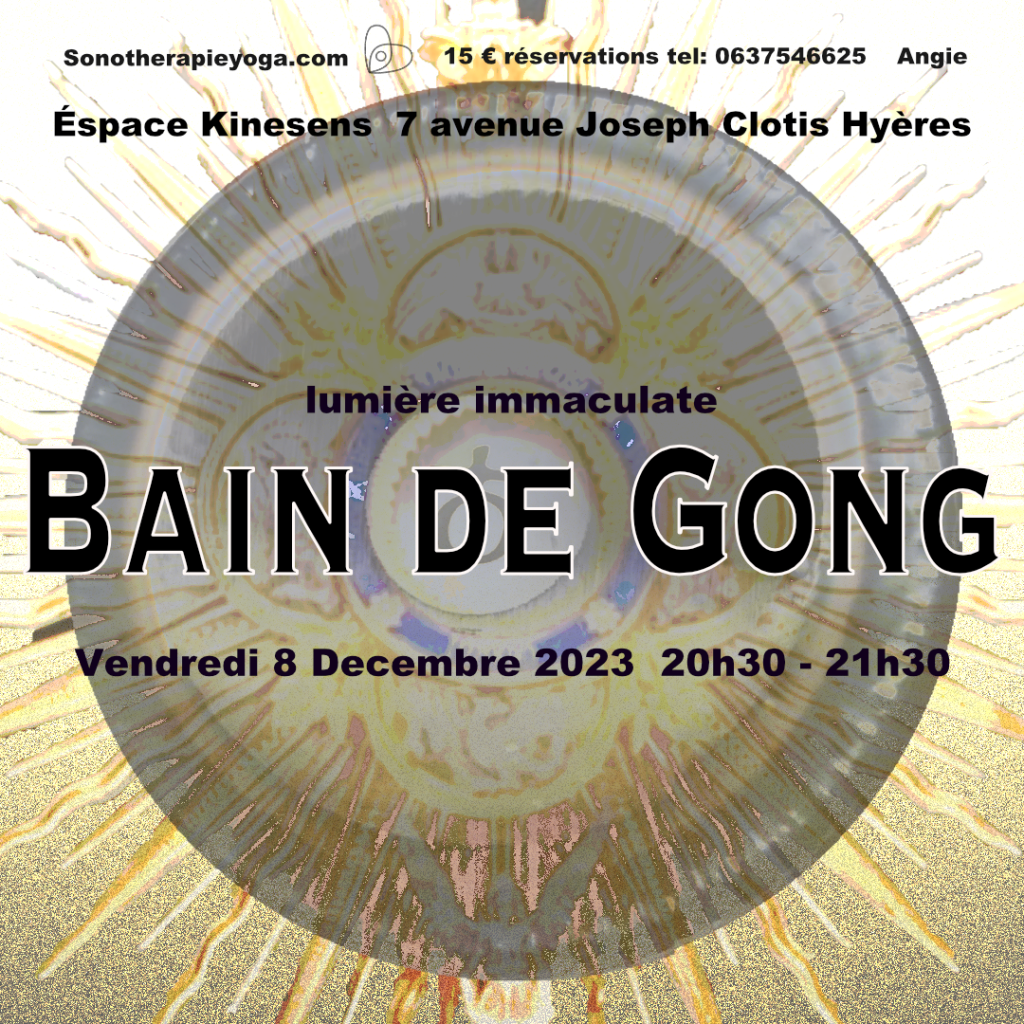 Gong Bath 2023 Hyères, French Riviera by Angie Brooksby