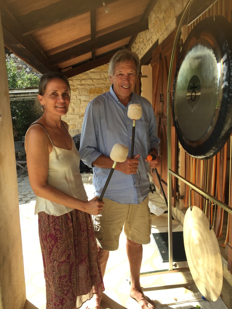 Angie Brooksby in Gong Workshop with Richard Rudis 