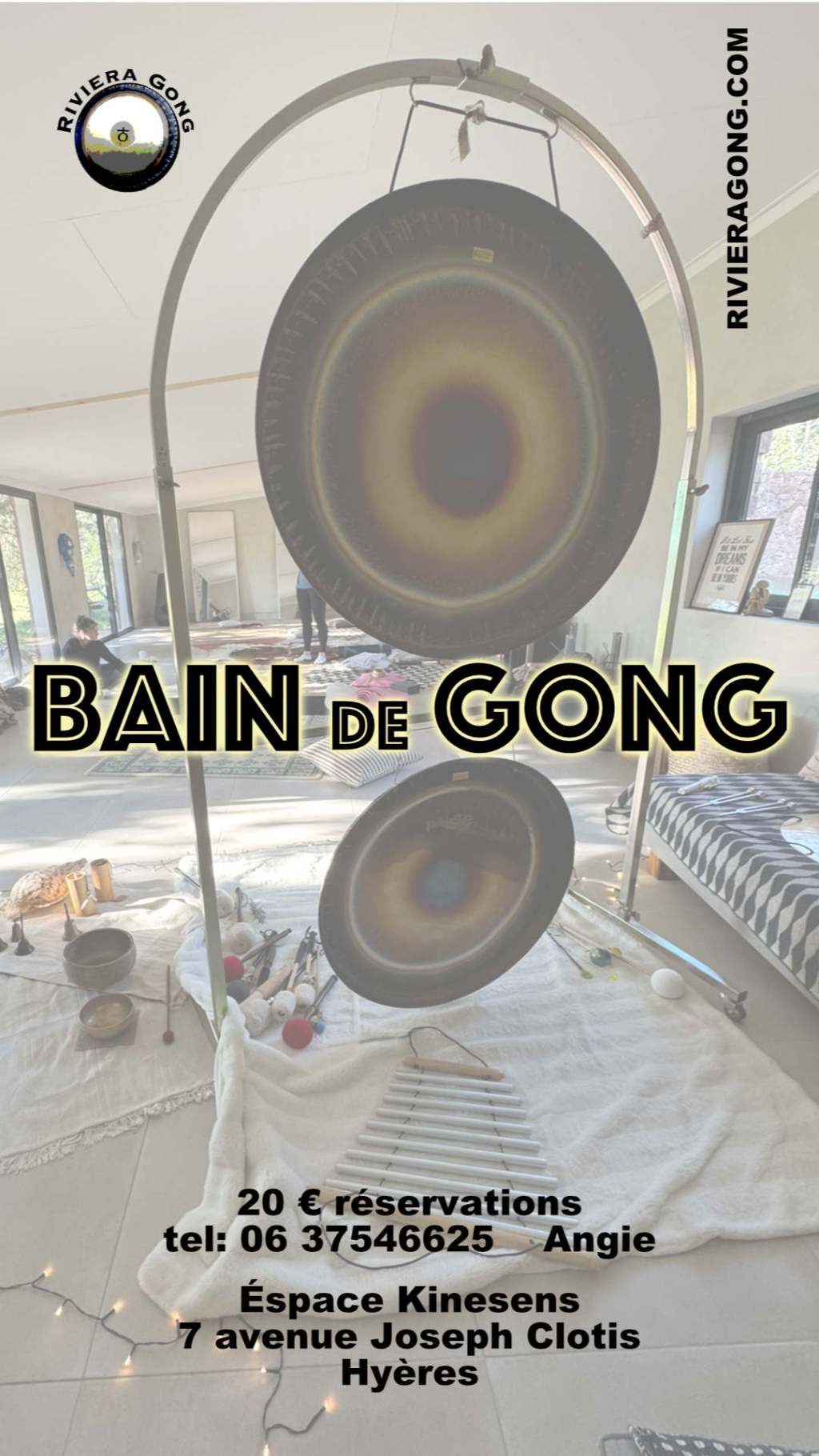 Détente avant les Fêtes : Bain de Gong à Hyères