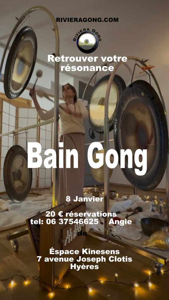 Bain de gong de Angie Brooksby Riviera Gong